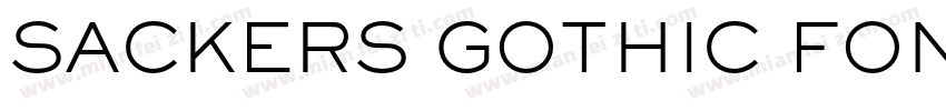 SACKERS GOTHIC FONT字体转换